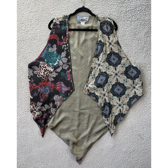 Tienda Ho Vest Womens One Size O/S‎ Boho Hankerchief Hem Open Front Langenlook - Picture 1 of 8